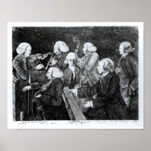 Póster Un concierto en Cambridge, 1770