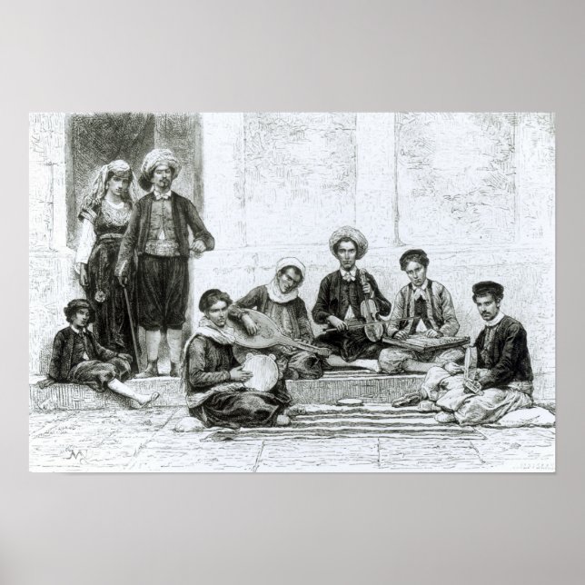 Póster Un concierto judío, Tlemcen (Frente)