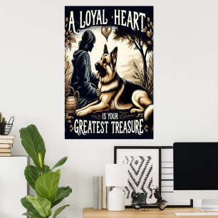 Póster Un corazón leal, un gran tesoro