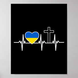 Póster Un Corazón Para Jesús Y Ucrania - Ropa Cristiana