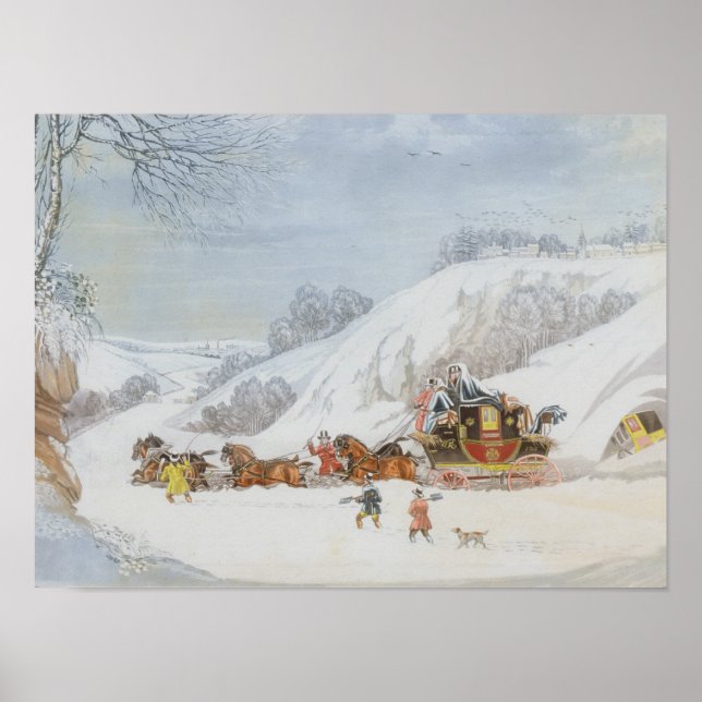 Póster Un correo en la nieve profunda (Frente)