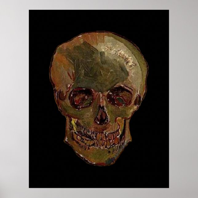 Póster Un cráneo de Vincent van Gogh (Frente)
