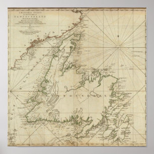 Póster Un Cuadro General De La Isla De Terranova