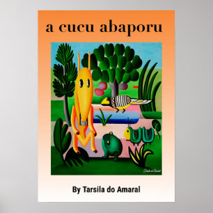 Póster Un cuco abapuru por Tarsila do Amaral