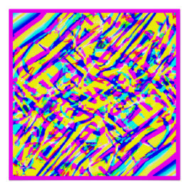 Póster Un Delicioso Arte De Patrón Colorido