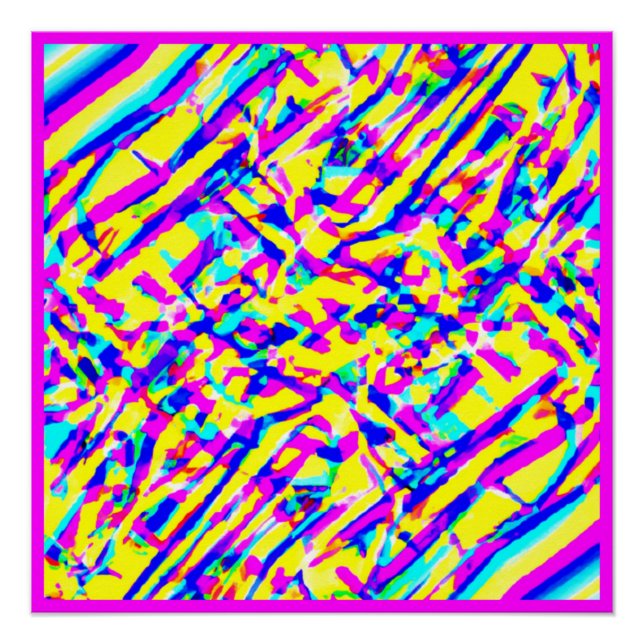 Póster Un Delicioso Arte De Patrón Colorido (Anverso)