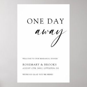 Póster Un día antes, Boda ensayó la cena bienvenida