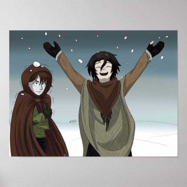 Póster Un día de nieve (Frente)