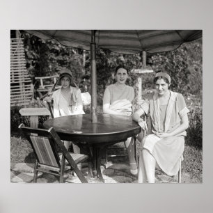 Póster Un día de verano, 1928. Foto antigua