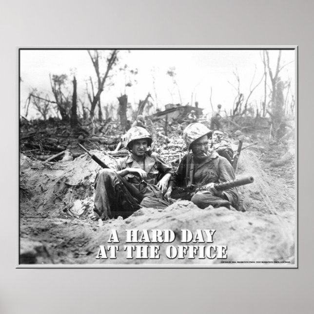Póster Un día difícil en la oficina (Frente)