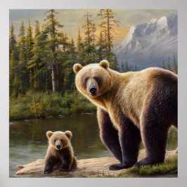 Póster Un día en el bosque