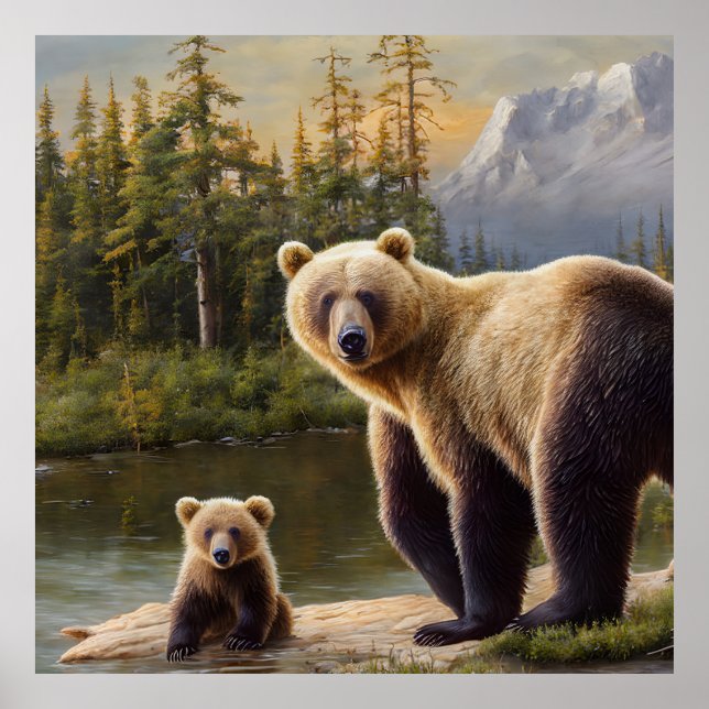 Póster Un día en el bosque (Frente)