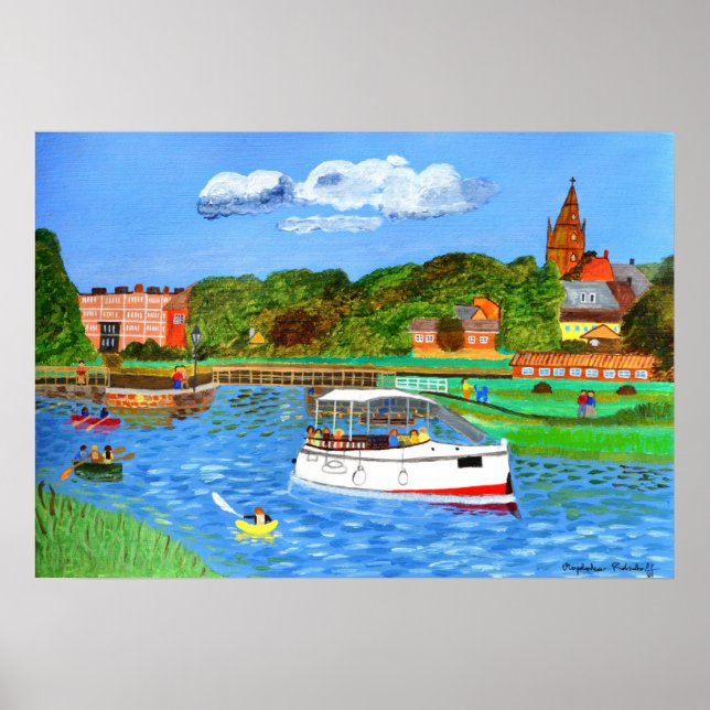 Póster Un día en el poster del río (Frente)