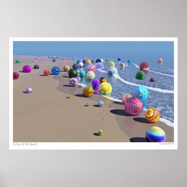 Póster Un Día En La Playa (Frente)