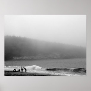 Póster Un día en la playa - Maine