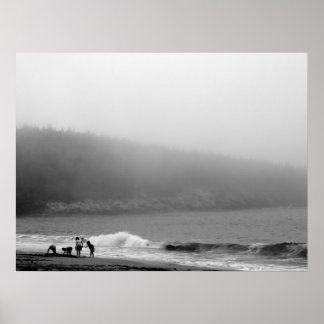 Póster Un día en la playa - Maine