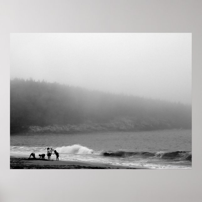 Póster Un día en la playa - Maine (Frente)