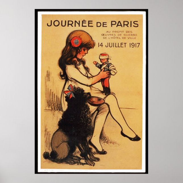 Póster Un día en París (en 23 tamaños) (Frente)