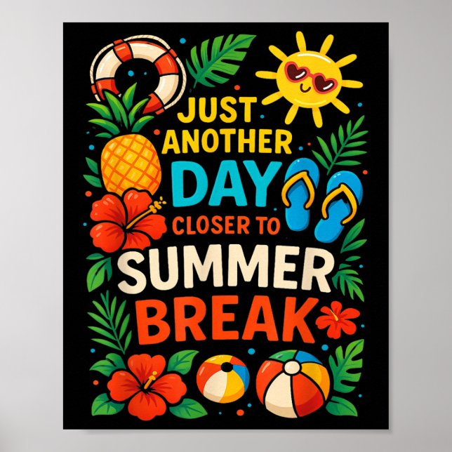 Póster Un Día Más Cerca Del Profesor De Verano (Frente)