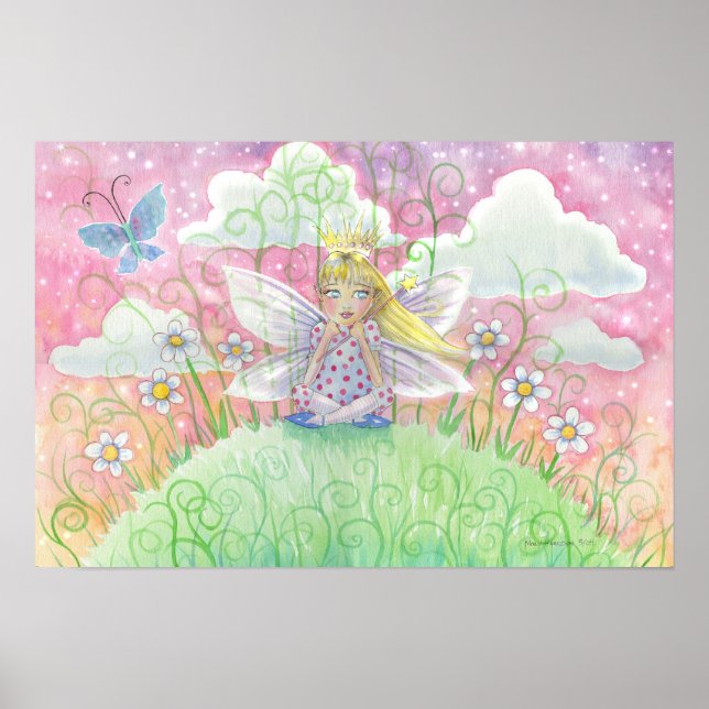 Póster Un día seré un Poster de la princesa de hadas (Frente)