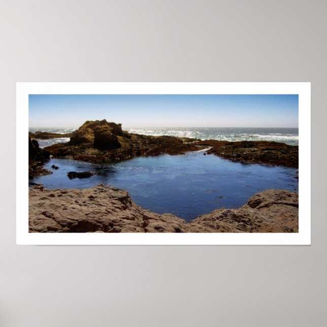 Póster Un día soleado en la costa (Frente)