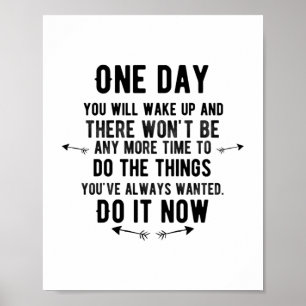 Póster Un día te despertarás y no podrás