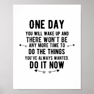 Póster Un día te despertarás y no podrás