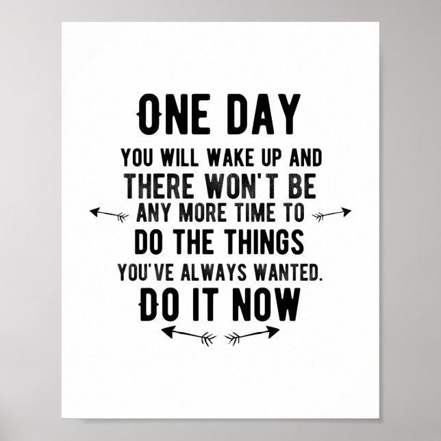 Póster Un día te despertarás y no podrás (Frente)