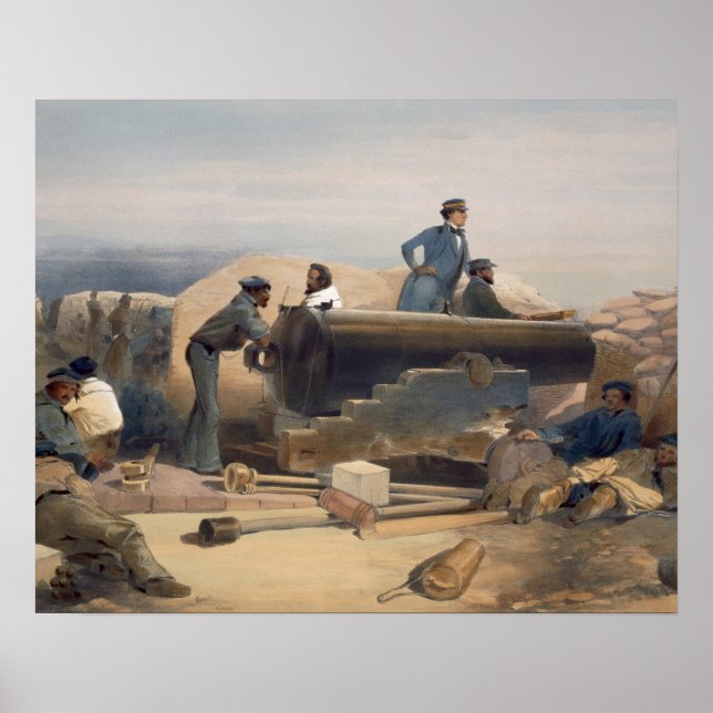 Póster Un día tranquilo en la batería de diamantes, plato (Frente)