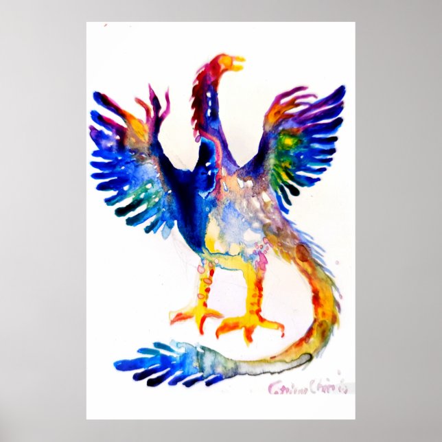 Póster Un dinosauta y su sueño de volar (Frente)