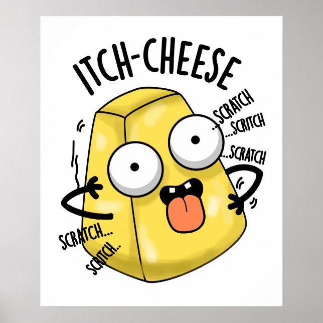 Póster Un divertido bollo de queso con queso (Frente)