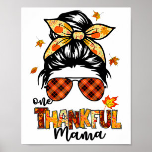 Póster Un Divertido Desordenado Bun De Mamá Que Cae En El