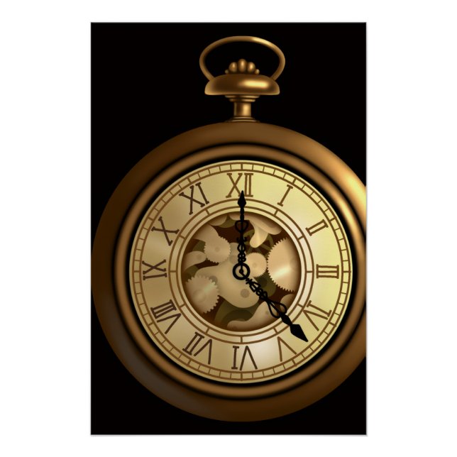 Póster Un divertido reloj de vapor (Anverso)