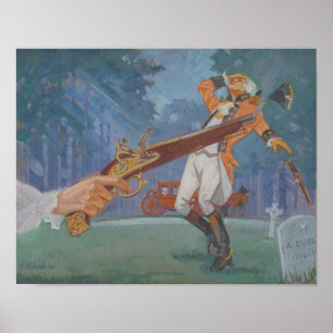 Póster Un duelo - 1776 a 1976 por James C. Kulhanek