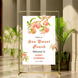 Póster Un dulce Chica de fruta de pimienta Primer cumplea