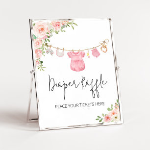 Póster Un dulce Chica Ropa de ropa de bebé Raffle