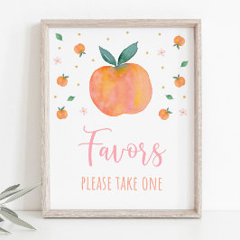 Póster Un dulce dulce fiesta de cumpleaños de Peach Rótul