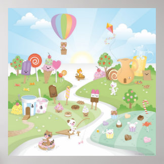 Póster ¡Un dulce paraíso de verano!