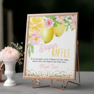 Póster Un dulce Rótulo de mesa de café de un pañal