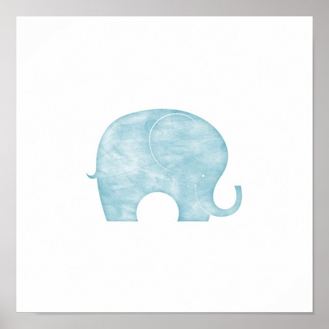 Póster un elefante azul (Frente)
