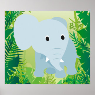 Póster Un elefante pequeño