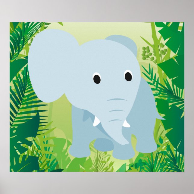 Póster Un elefante pequeño (Frente)