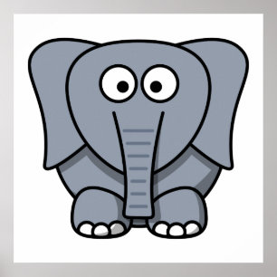 Póster Un elefante Personalizado