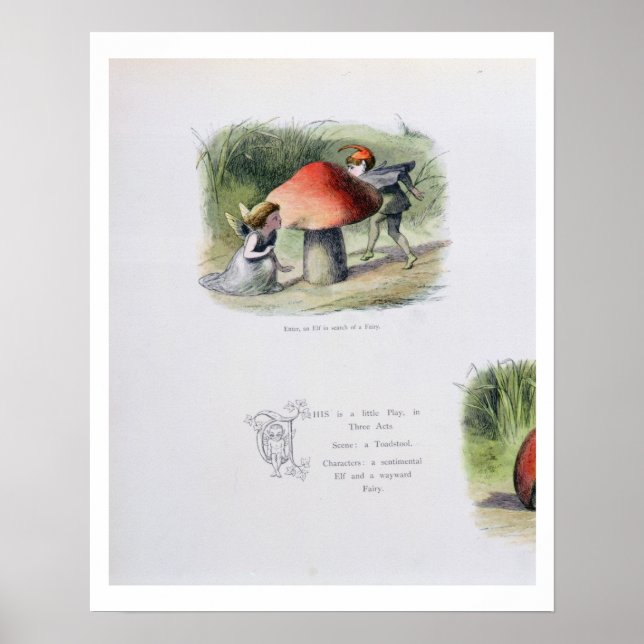 Póster Un elfo en busca de un hada, ilustracion de 'In' (Frente)