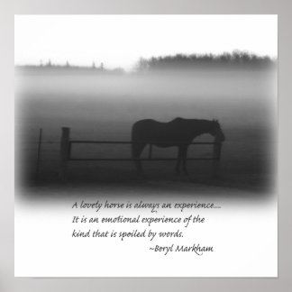 Póster Un encantador Poster de caballos