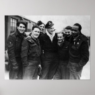 Póster Un equipo bombardero de Lancaster