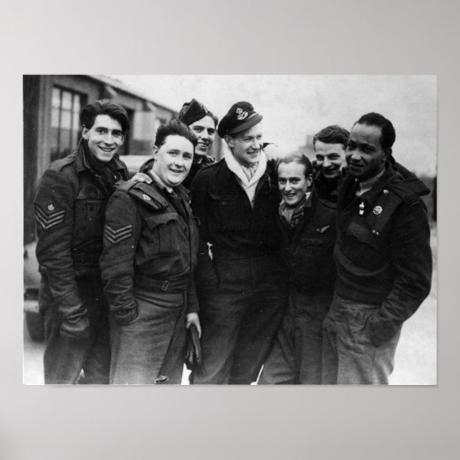 Póster Un equipo bombardero de Lancaster (Frente)