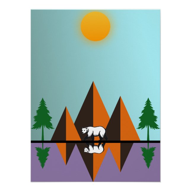 Póster Un escape a la naturaleza moderna (Anverso)