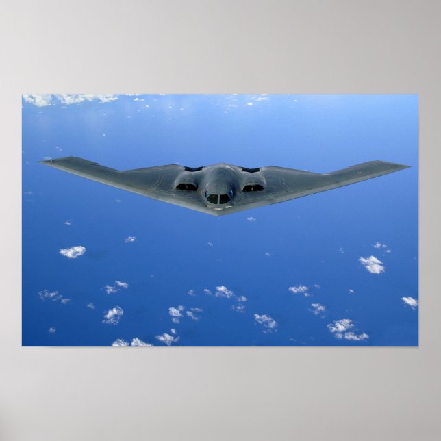 Póster Un espíritu B-2 se esparce por el cielo (Frente)