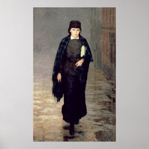 Póster Un estudiante, 1883